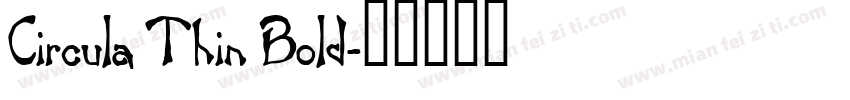 Circula Thin Bold字体转换